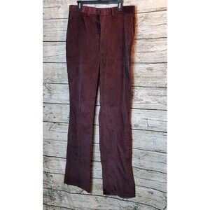 The Fox Collection Brown Velvet Pants Size 36X41
